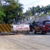 Jalan Siliwangi, tepat di depan pemkab Kuningan sedang diperbaiki.